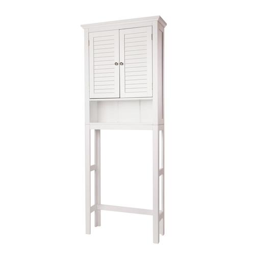 Glitzhome Bathroom Cabinet Space Saver White At Lowes Com