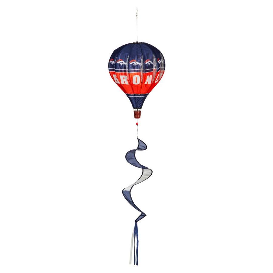 Team Sports America Denver Broncos Blue Plastic Sports Wind Spinner in