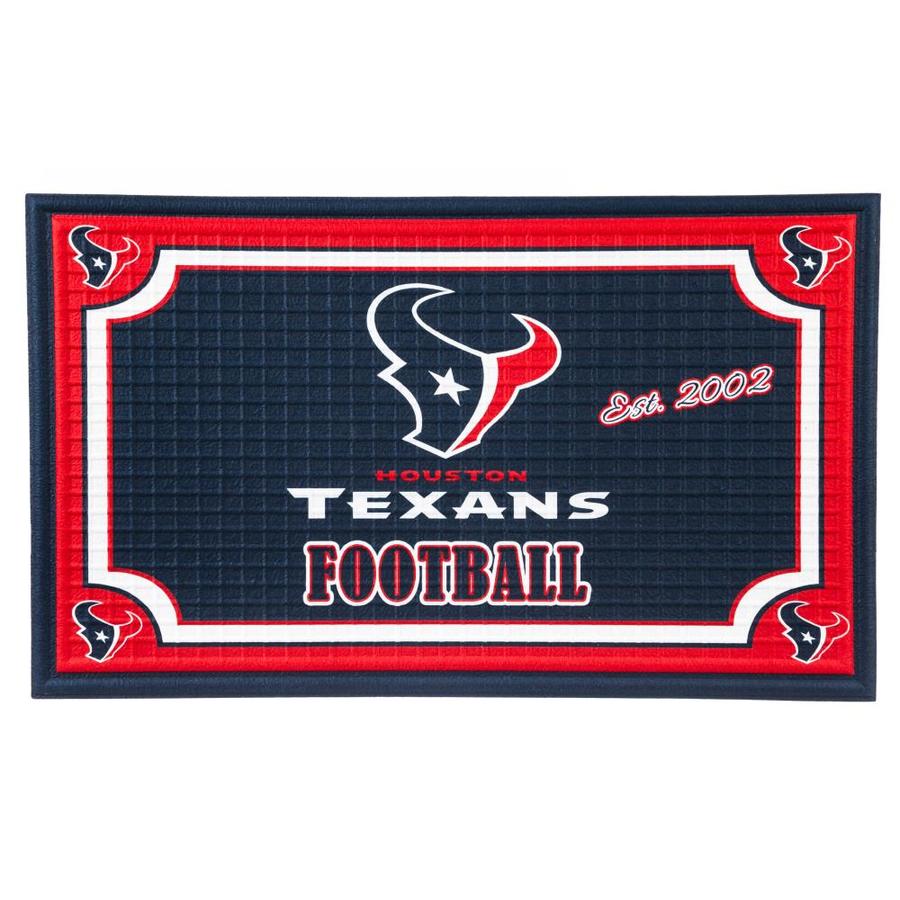 Team Sports America Houston Texans Red Rectangular Door Mat