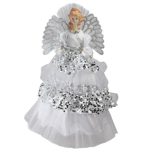 Northlight 16in Angel White Christmas Tree Topper at