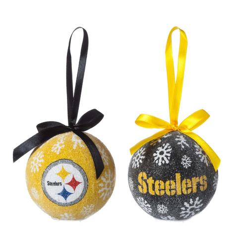 Team Sports America Pittsburgh Steelers 6Pack Yellow Assorted Ornament