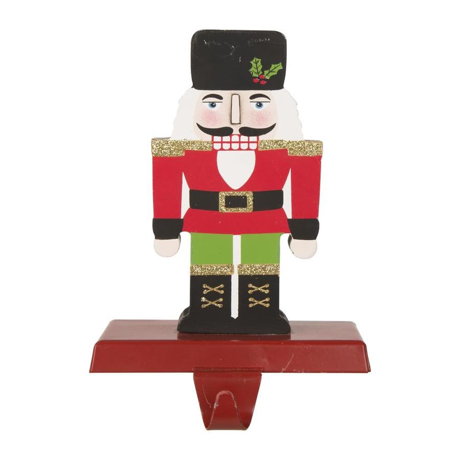 Glitzhome Decorative Metal Nutcracker Stocking Holder At Lowes Com