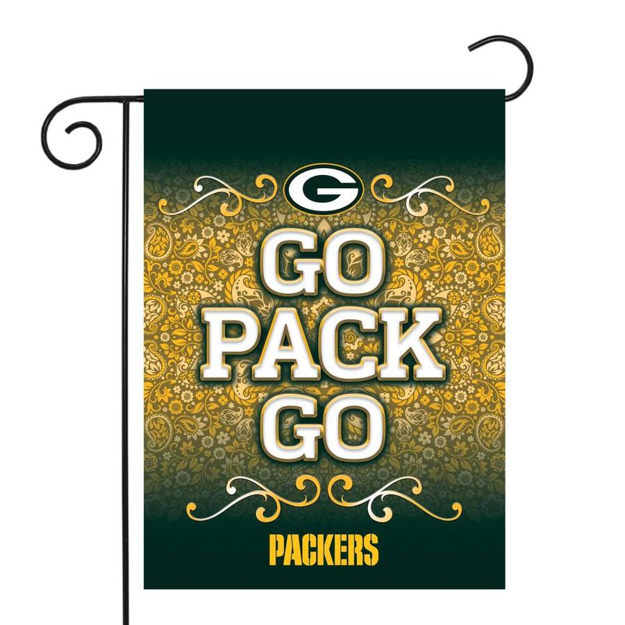 Rico Industries Nfl Garden Flag 1 1 Ft W X 1 5 Ft H Green Bay Packers Garden Flag In The Decorative Banners Flags Department At Lowes Com