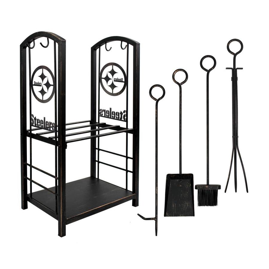 Imperial International Pittsburgh Steelers 5 Piece Iron Fireplace