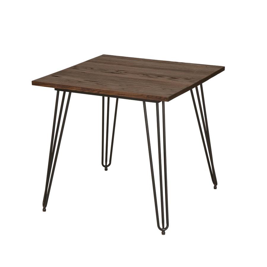 Glitzhome Rustic Wood Finish Wood Dining Table At Lowes Com