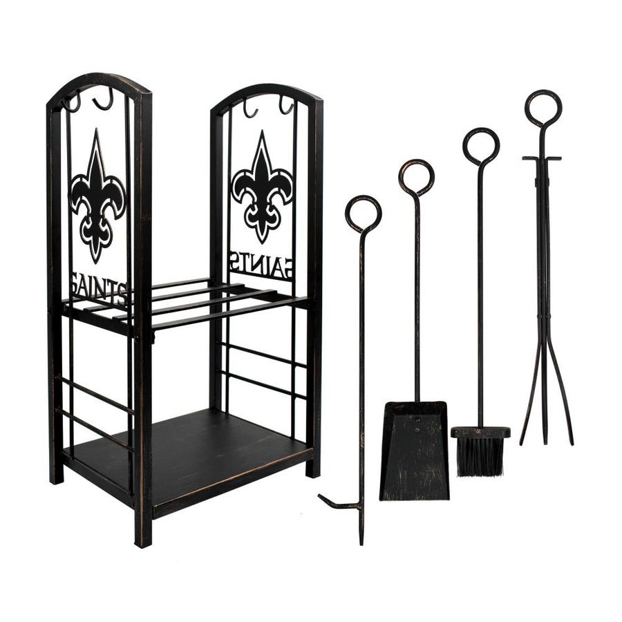 Imperial International New Orleans Saints 5 Piece Iron Fireplace