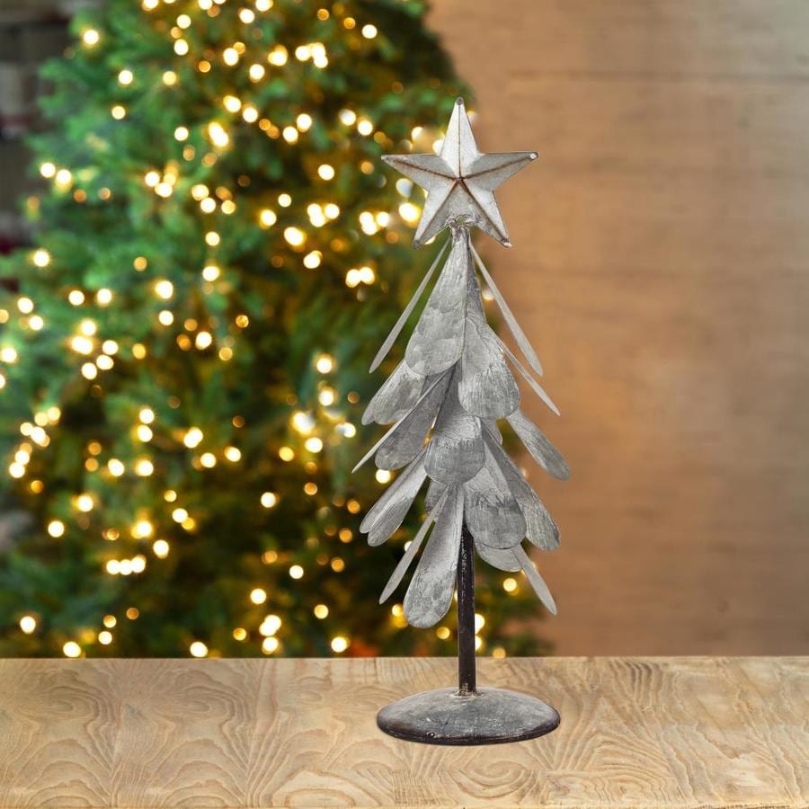 Glitzhome Galvanized Metal Tree in the Christmas Table Decorations ...