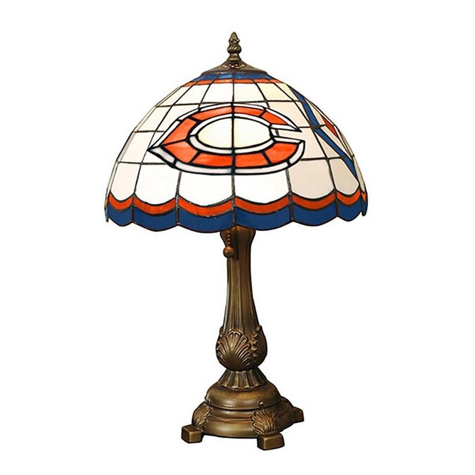 Bronze Table Lamp With Glass Shade, Table Lamps Chicago