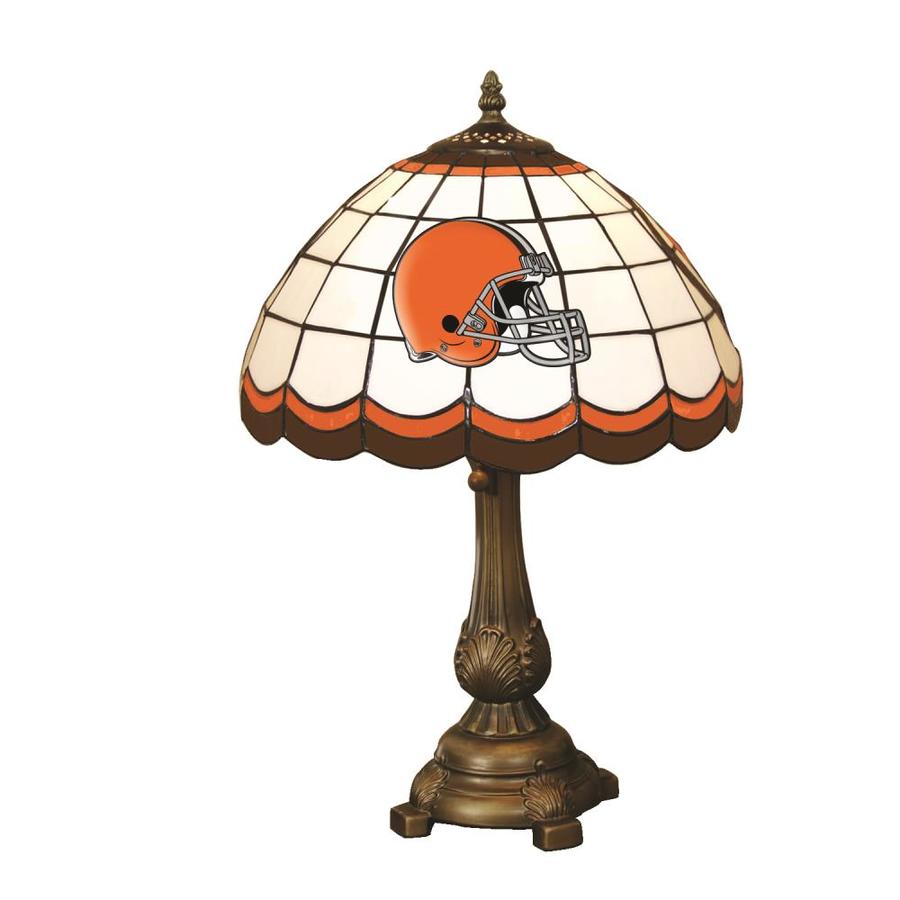 The Memory Company Cleveland Browns Tiffany Lamp 19 5 In Bronze