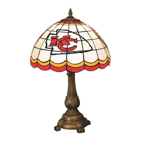 The Memory Company Kansas City Chiefs Tiffany Lamp 19.5in Bronze Table