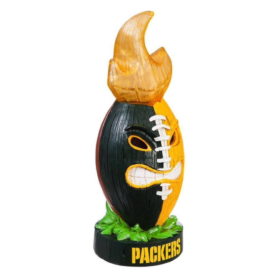 Team Sports America Green Bay Packers 12in H x 5in W Green Tiki
