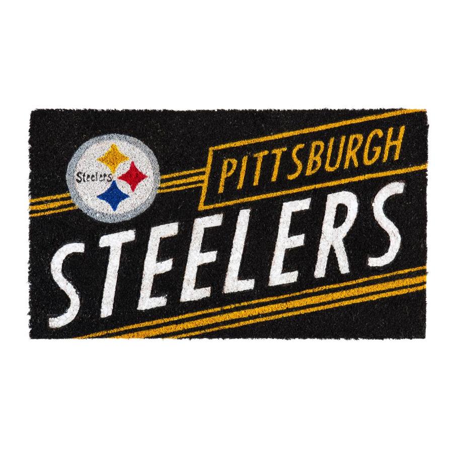 Team Sports America Pittsburgh Steelers Yellow Rectangular Door