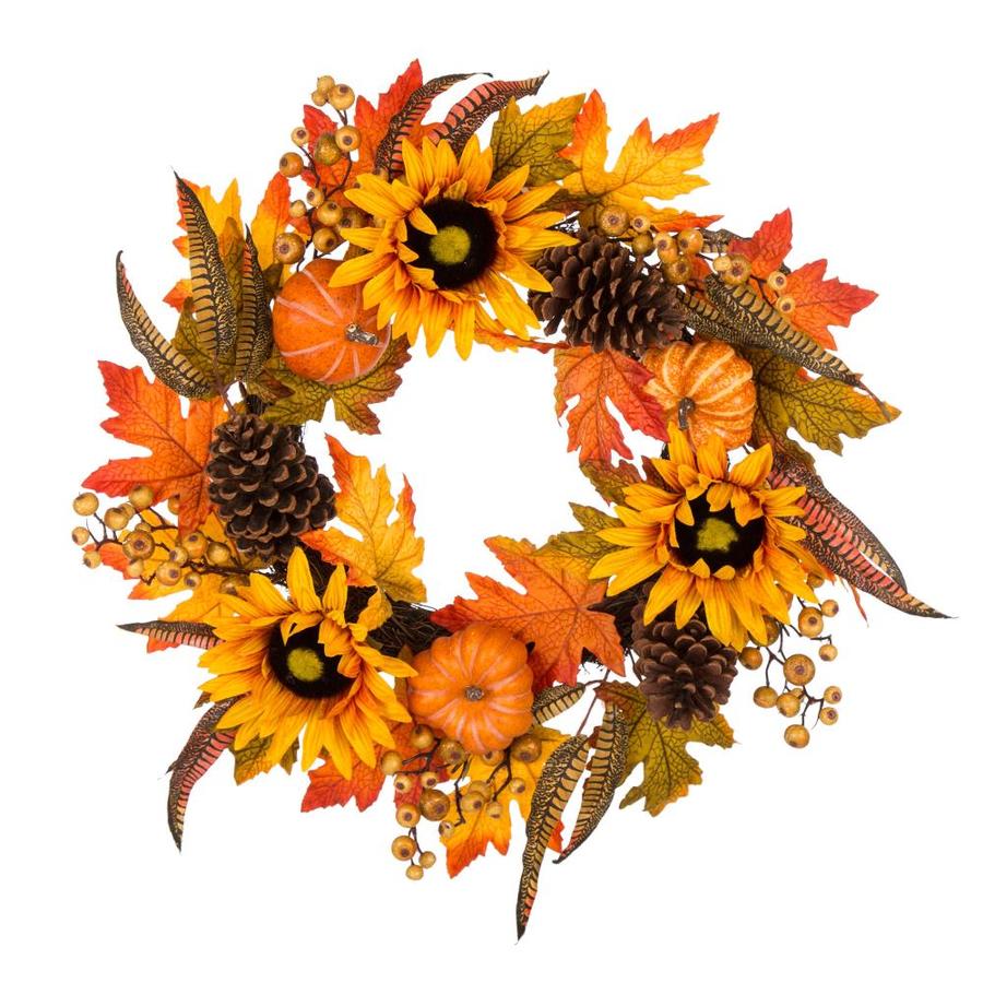 Artificial Fall Wreaths at Lowes.com