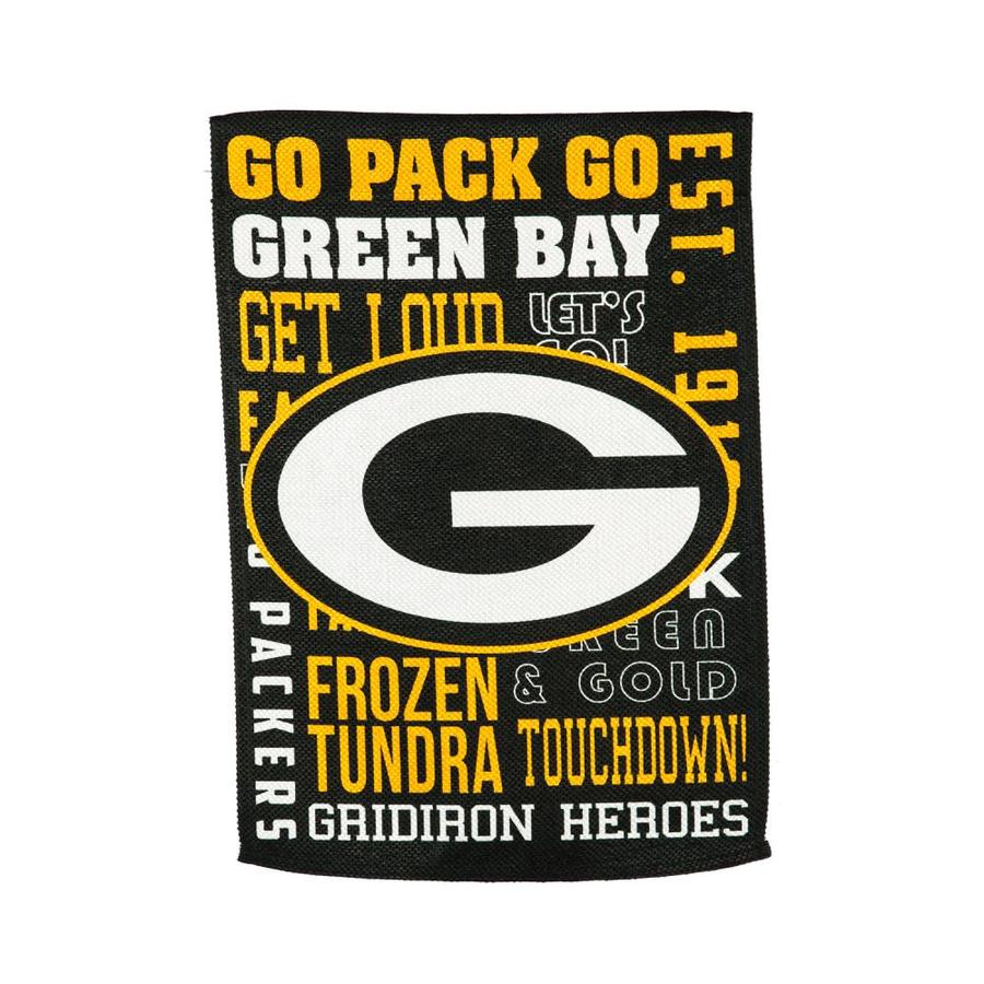 Team Sports America Green Bay Packers Fan Rules Embossed Suede