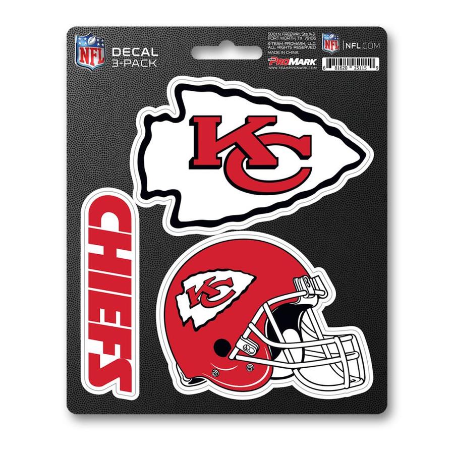 Team ProMark Kansas City Chiefs 3-Pack Decal Set in the Exterior Car ...