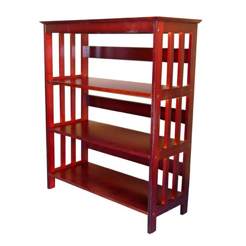 ORE International Cherry Wood 3Shelf Bookcase in the Bookcases