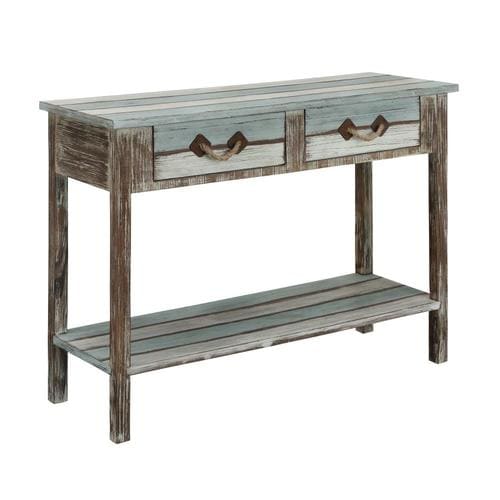 Coast to Coast Painted Coastal Console Table in the