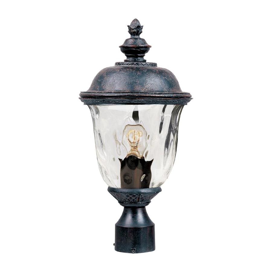 Maxim Lighting Carriage House 60-Watt 19.5-in Oriental Bronze Transitional Post Light