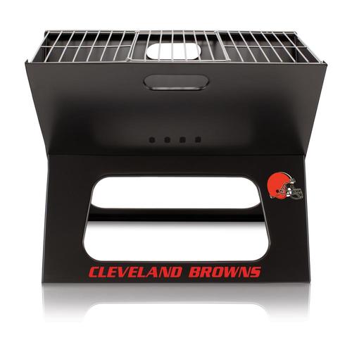 Picnic Time Cleveland Browns Black Charcoal Grill At Lowes Com