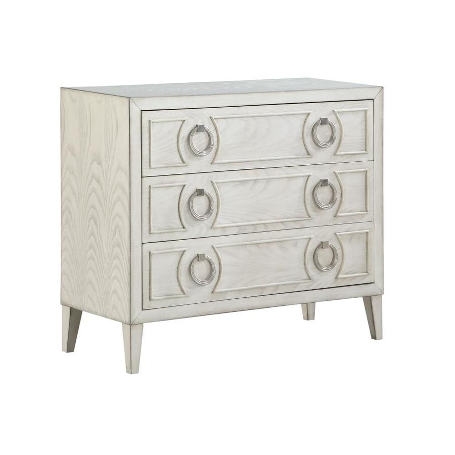 Coast To Coast Reeds White Poplar 3 Drawer Accent Chest At Lowes Com