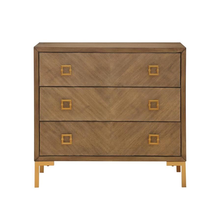 Coast to Coast Wheaton Brown Poplar 3-Drawer Accent Chest in the Chests ...