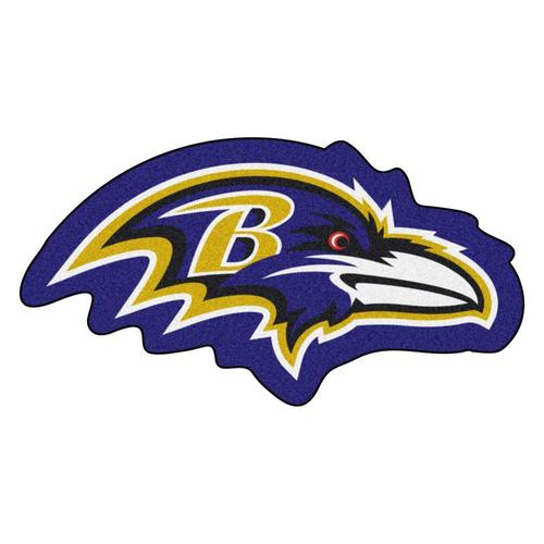 FANMATS Baltimore Ravens Mascot Mats Team Colors Irregular ...