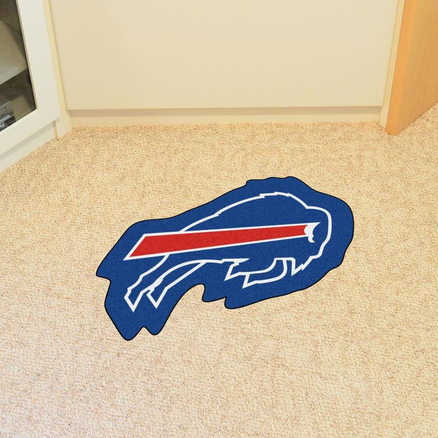 FANMATS Buffalo Bills Mascot Mats Team Colors Irregular Indoor Sports ...