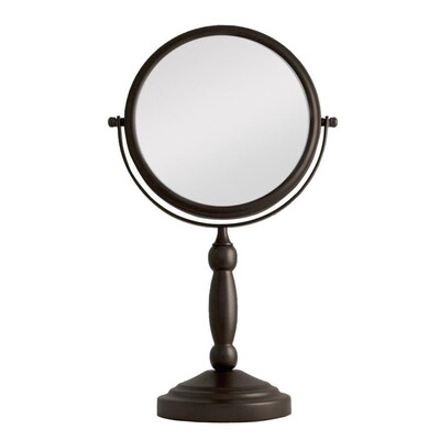Zadro Bronze Stainless Steel Magnifying Countertop Vanity Mirror Zadro Bronze Stainless Steel Magnifying