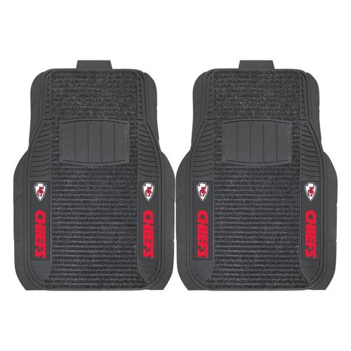 FANMATS Kansas City Chiefs 2-Pack Deluxe Car Floor Mats in ...