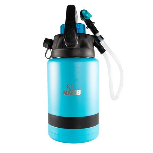 nICE nICE Coolers Pump2Pour 1 Gallon Insulated Jug with Hose and Spout, Miami Blue in the