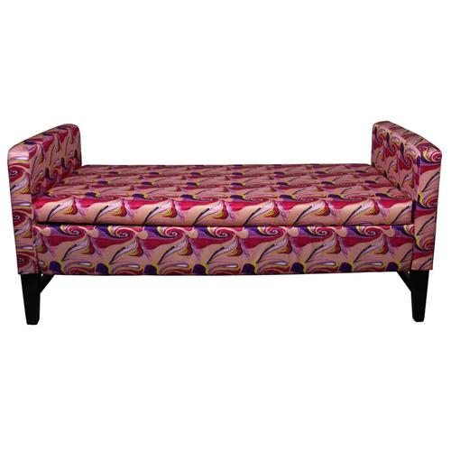 ORE International Modern Wild Hot Pink Storage Bench in the Indoor Benches department at