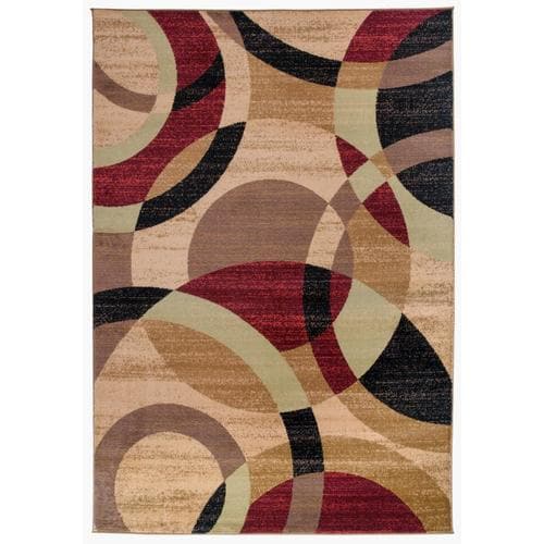 World Rug Gallery Florence 8 x 10 Multi Indoor Abstract Mid-Century ...