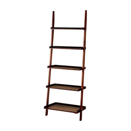Benzara Brown Wood 5 Shelf Ladder Bookcase At Lowes Com