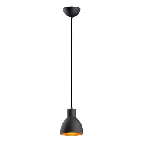 Maxim Lighting Cora Black/Gold Pendant Light Industrial Dome Pendant