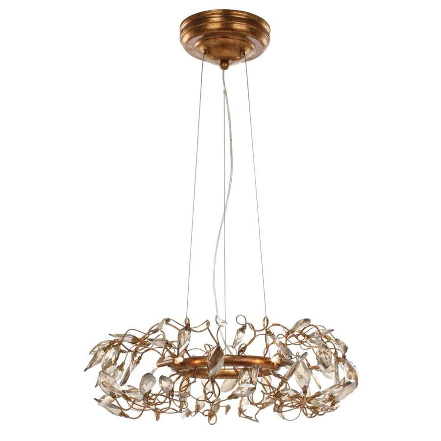 Maxim Lighting Crystal Garden Gold Leaf Transitional Globe Pendant Light In The Pendant Lighting Department At Lowes Com