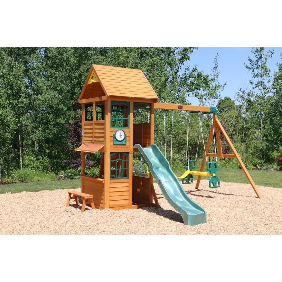 spring valley deluxe wooden playset by kidkraft