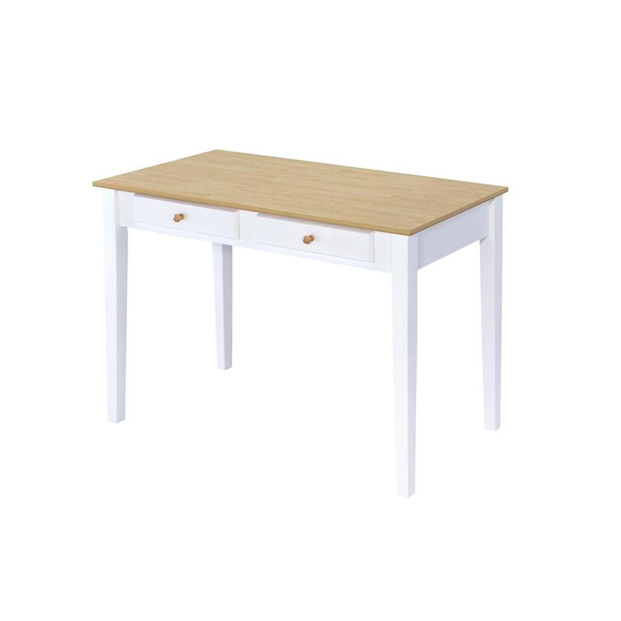 Ore International Top Cottage 19 5 In White Modern Contemporary Rubberwood Writing Desk In The Desks Department At Lowes Com