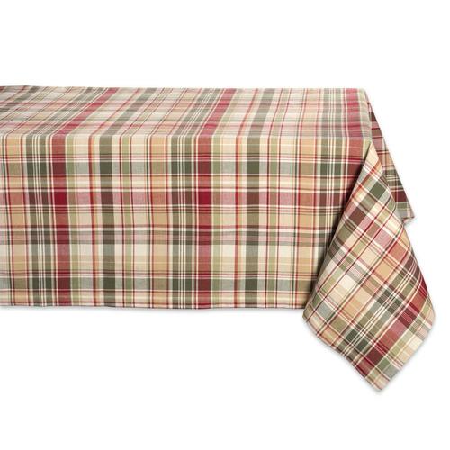 DII Holiday Tablecloth Cabin Plaid Table Cover for 5-ft Rectangle at ...