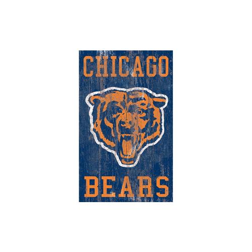 Fan Creations Chicago Bears Frameless 19-in H x 11-in W Sports MDF ...