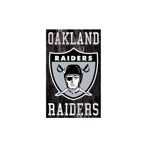 Fan Creations Oakland Raiders Frameless 19-in H x 11-in W Sports MDF ...