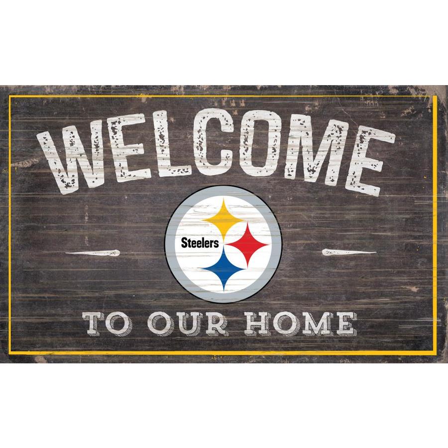 Fan Creations Pittsburgh Steelers 11x19 Welcome To Our Home Sign