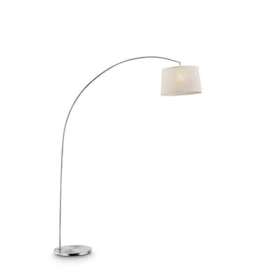 Ore International Oma 84 5 In Silver Arc Floor Lamp At Lowes Com