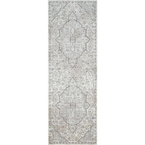 Surya Wonder 3-ft x 9-ft Updated Traditional Area Rug Grey at Lowes.com