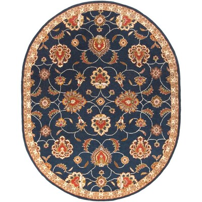 Surya Caesar Navy Oval Indoor Handcrafted Oriental Area Rug Indoor Handcrafted Oriental Area Rug