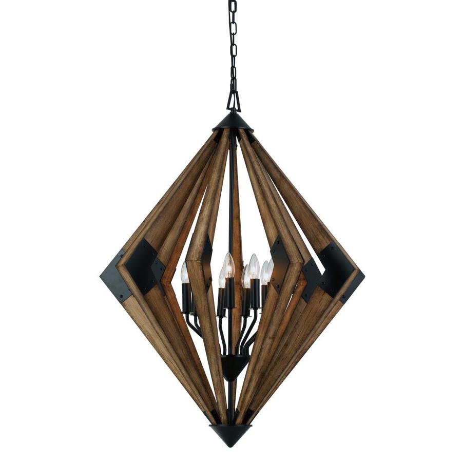 Cal Lighting Arezzo 9 Light Wood Modern Contemporary