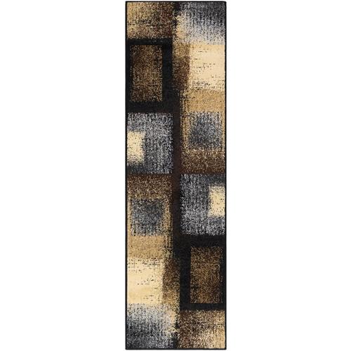 Surya Paramount 2-ft2-in x 7-ft6-in Modern Area Rug Black at Lowes.com