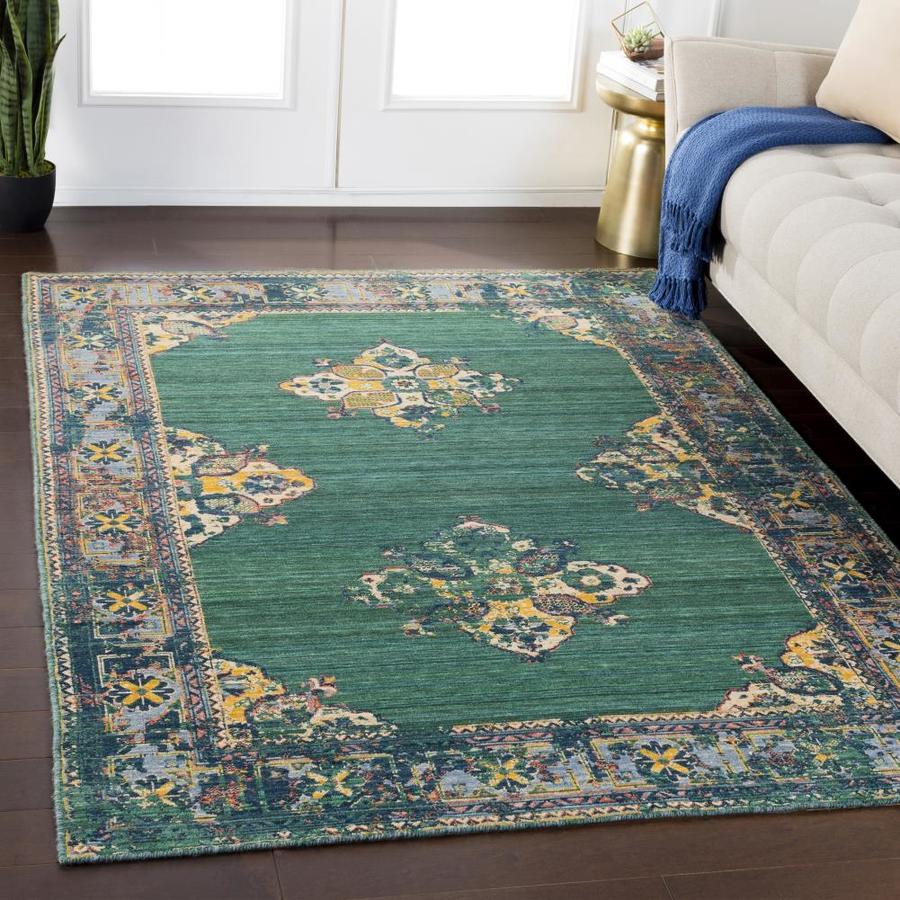 Surya Trailblazer Dark Green Indoor Oriental Area Rug (Common: 8 x 11 ...