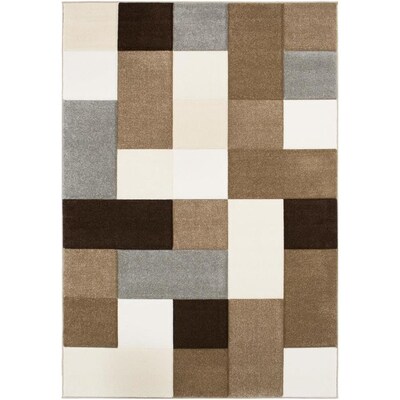 Surya Santa Monica 8 x 10 Brown Indoor Geometric Industrial Area Rug Surya Santa Monica 8 x 10 Brown Indoor Geometric Industrial Area Rug