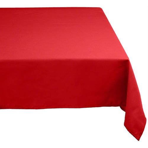 red tablecloth