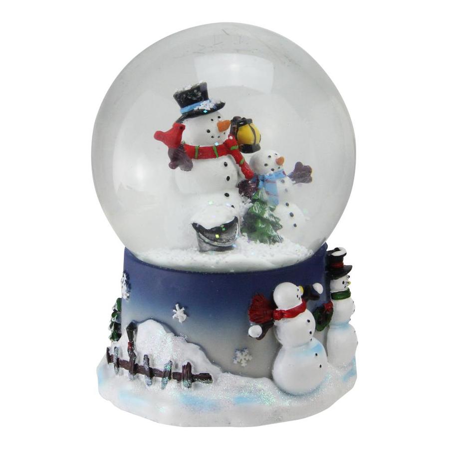 Northlight White Snowman Glitter Dome at Lowes.com